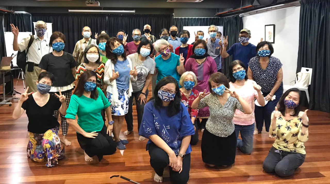 A happy moment from the Singing with Masks event in 2020. – Pic courtesy of Cheryl Teh