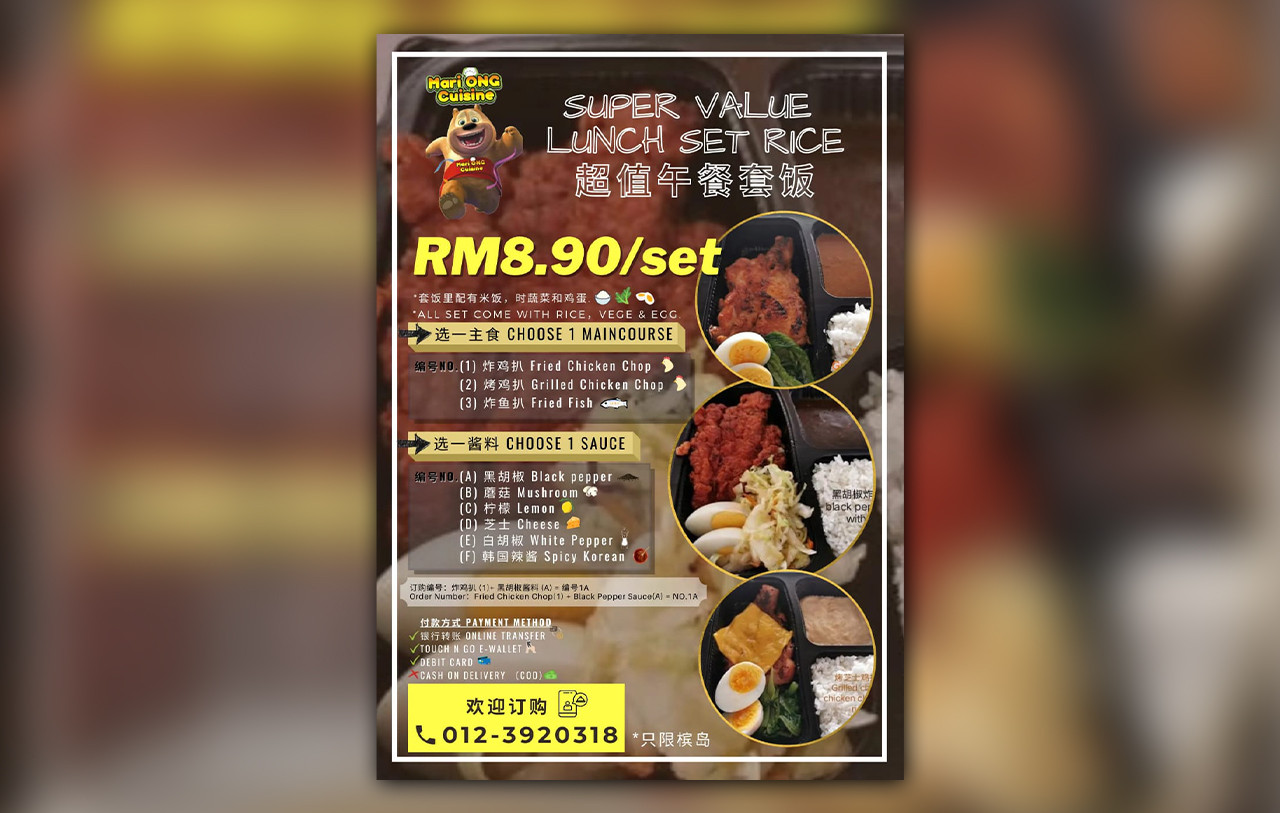 The bento delivery service provided by Ong. – Pic courtesy of Ong Heng Phang