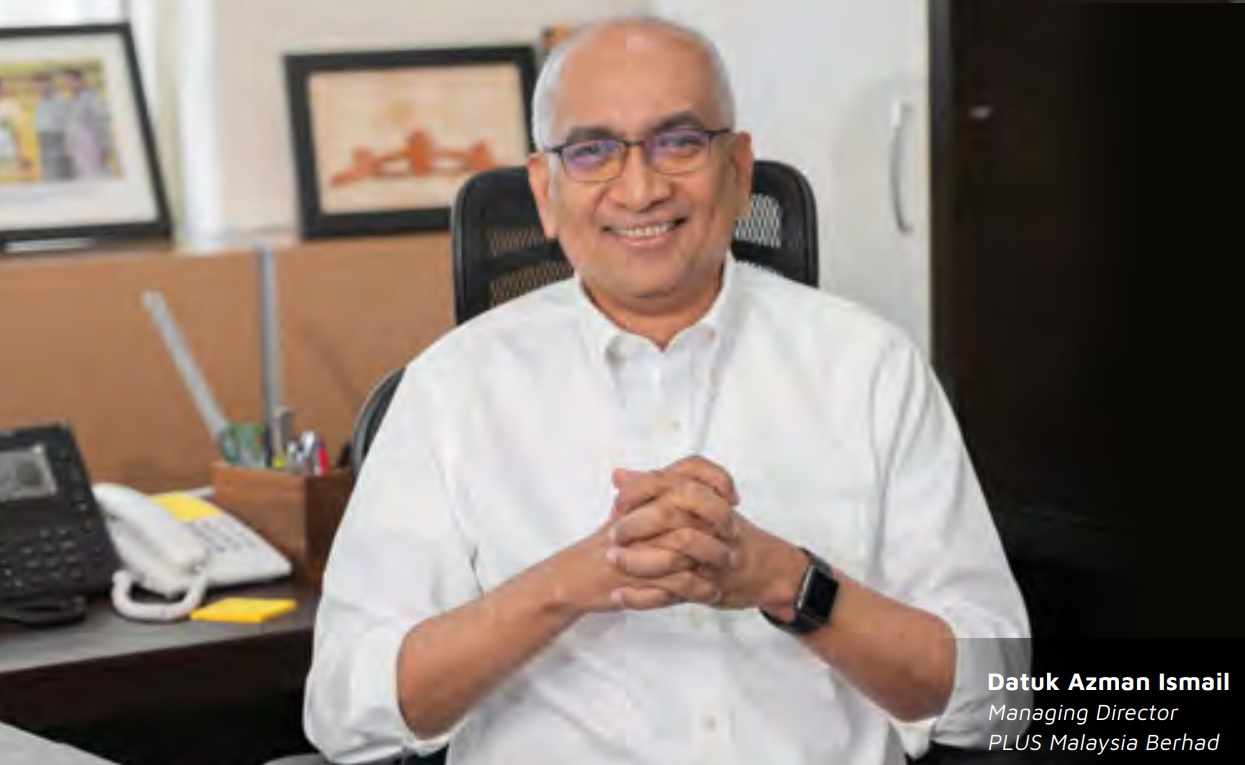 PLUS managing director Datuk Azman Ismail launched the company’s inaugural voluntary Sustainability Report 2020. – PLUS pic, July 1, 2021
