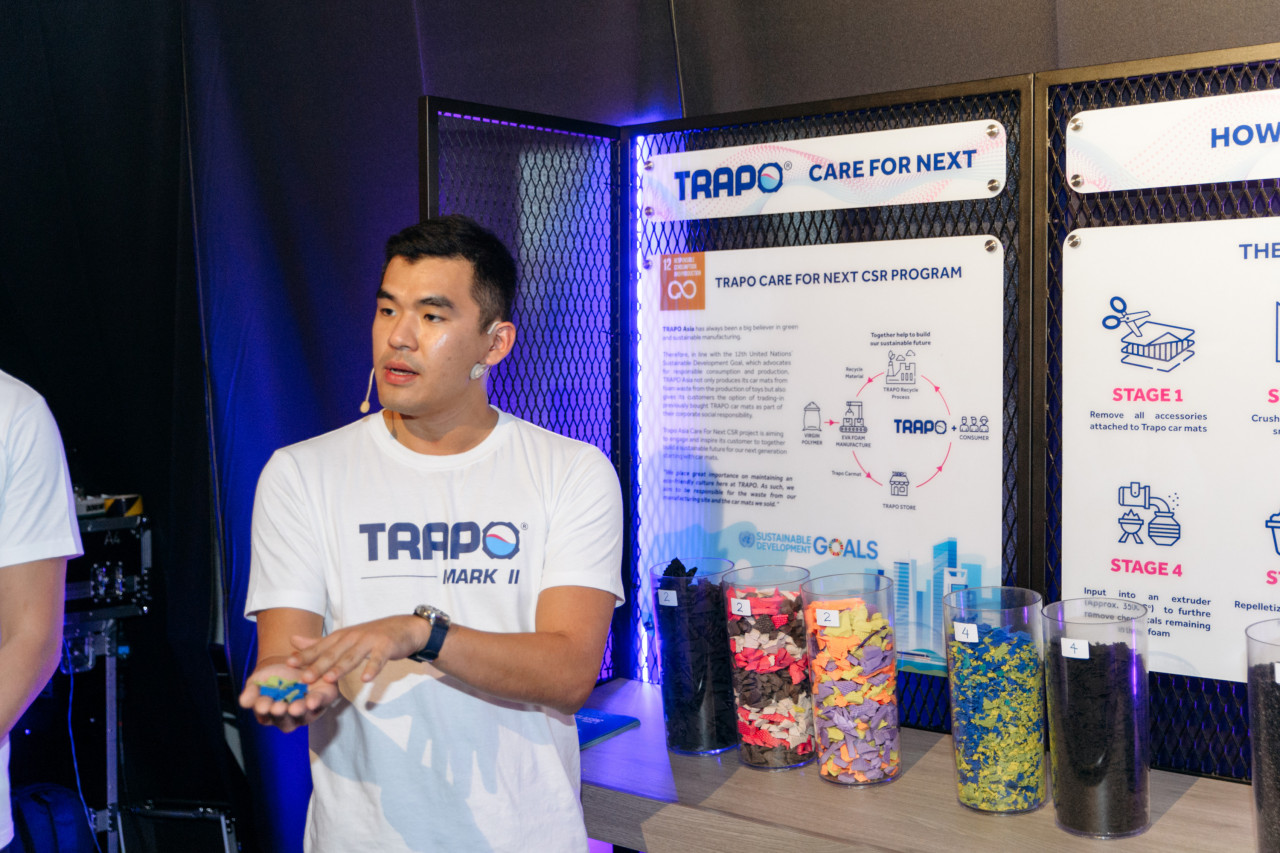 Zare notes that the antibacterial technology utilised to create Trapo’s signature car mats is a proven technology from Japan, Bactekiller™. – Pic courtesy of Trapo Asia