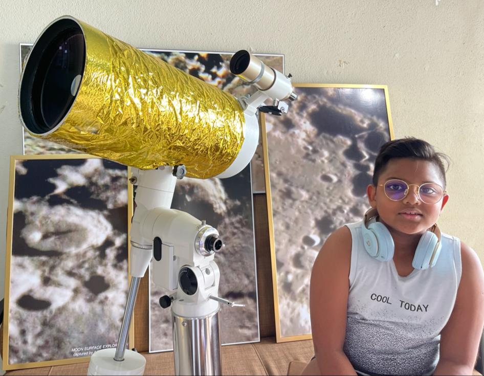 Arrav has hopes for space exploration, even though it isn't a field of study that is available for student youth. – Pic courtesy of Annamalai Muthu