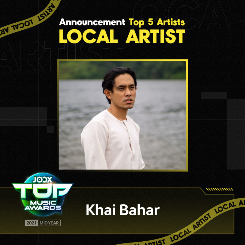 Khai Bahar top pick in Joox Top Music Awards Malaysia (Mid-Year) 2021