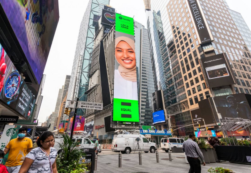 Layla Sania second Malaysian artist to grace NY Times Square billboard