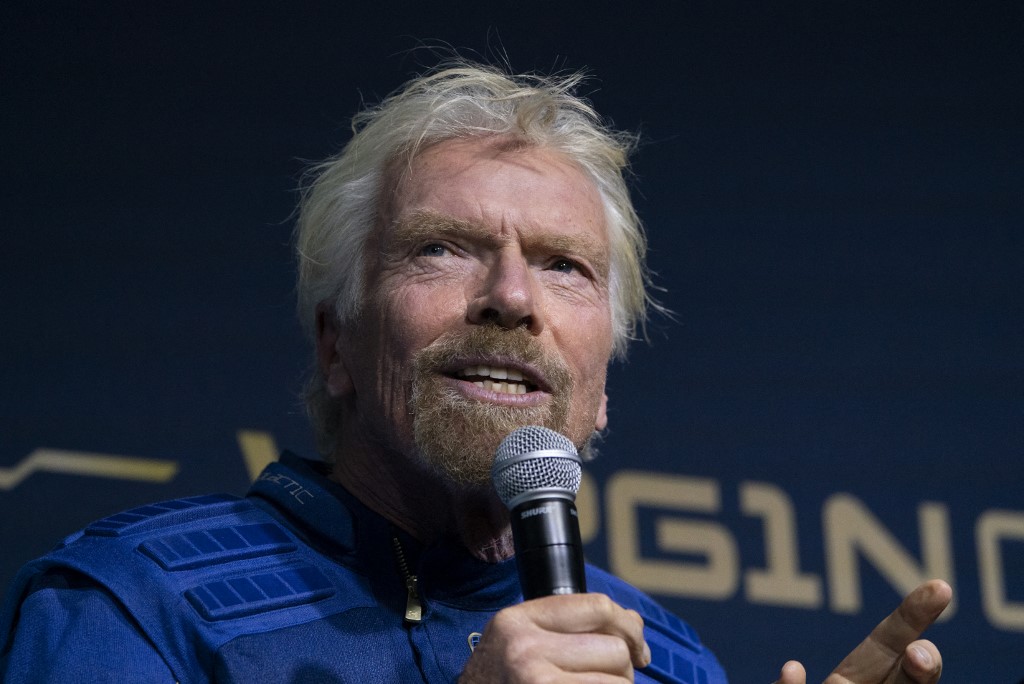 In this file photo taken on October 16, 2019 Virgin Group founder Sir Richard Branson speaks at an event to unveil the first commercial space wear in Yonkers, New York. – AFP pic