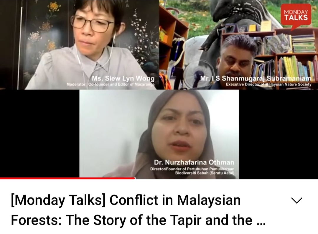 The Monday Talks session with (clockwise from left) moderator Siew Lyn, panellists I S Shanmugaraj Subramaniam and Dr Nurzhafarina Othman. – YouTube screen grab