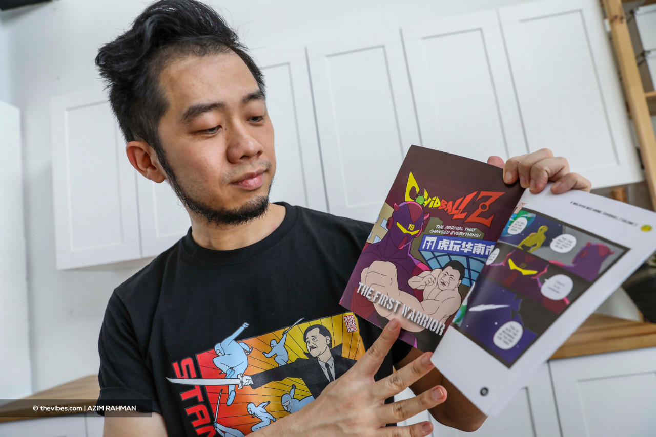 The 'Covidball Z' series features offbeat characters based on real life personalities. 