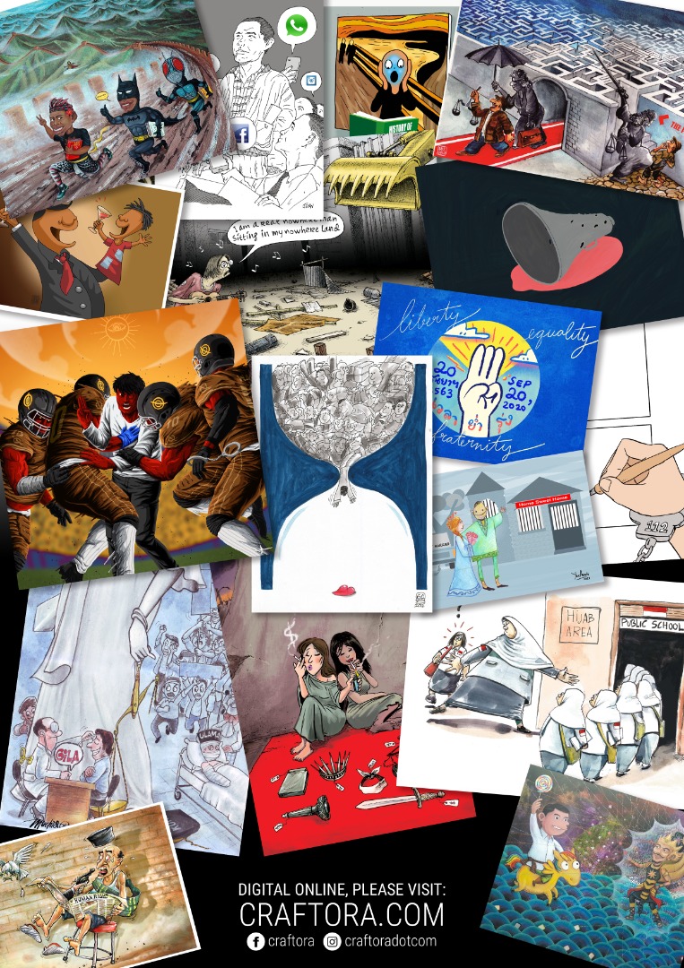 Some of the artworks from the exhibition. – Craftora pic