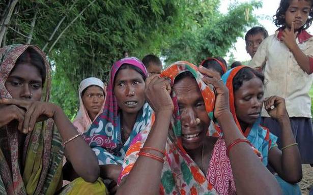 The indigenous Adivasi community for whom Fr Stan Swamy stood as a patron Saviour. – Photo courtesy of The Hindu