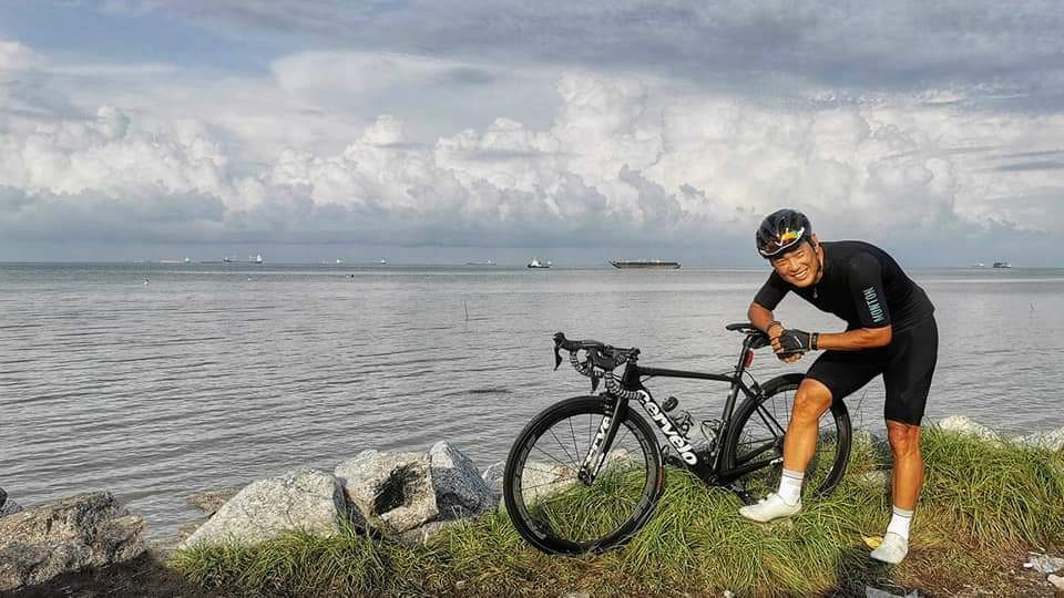 Ng emphasises on safety: "If you can afford a bike, you can afford a cycling helmet". – Pic courtesy of Richard Ng