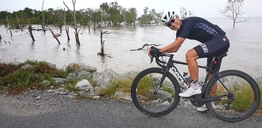 No pressure... Riding solo allows Ng to train for self-improvement. – Pic courtesy of Richard Ng