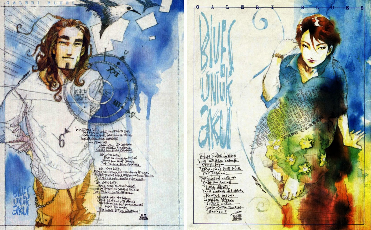 'Blues Untuk Aku' is a work full of experimentation and a bold attempt to get away from the conventional style. – darialmarikartun.blogspot.com pic