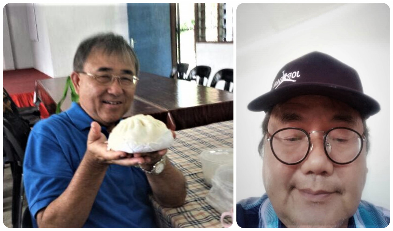 A man of simple taste looking forward to enjoying a big meat pau during a mission in Sabah. (Right) Fr Sylvesterding Ibau of Miri Diocese who had known the late Cornelius Cardinal Sim for decades describes him as an exceptional person and studious scholar at Steubenville. – Pix courtesy of Regional Commission for Social Communication and Fr Sylvesterding Ibau 