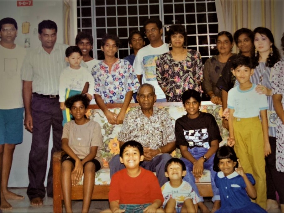 Just a small fraction of the Masilamany family. Joe Sr is seated in the centre. – Pic courtesy of Masilamany family album