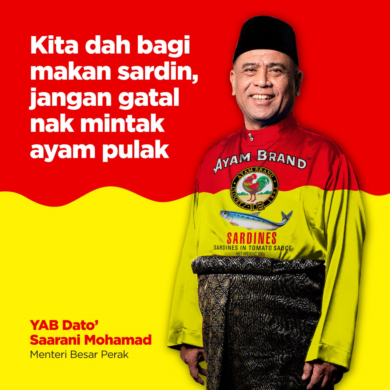 The poster depicting the Perak menteri besar shared on social media by activist Mohd Fahmi Reza Mohd Zarin. – Fahmi Reza Twitter pic, June 17, 2021