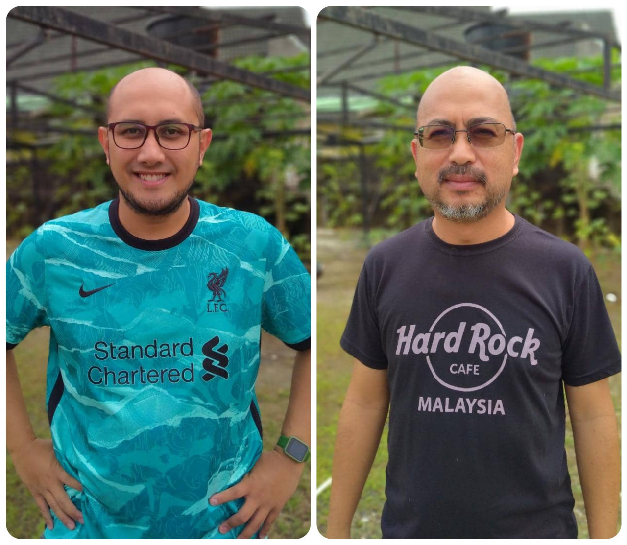 Meor Ezammer, co-founder of Ash Majid, and Datuk Azly Rosly, owner of The Cabin Langkawi. – Pic courtesy of Food Bank Chenang