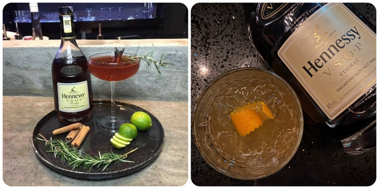 (L) Votana Hennsy by Goutham Magenthiren and (R) Mandarin Cognac by Lim Yin Wei. – Pic courtesy of Hennessy 