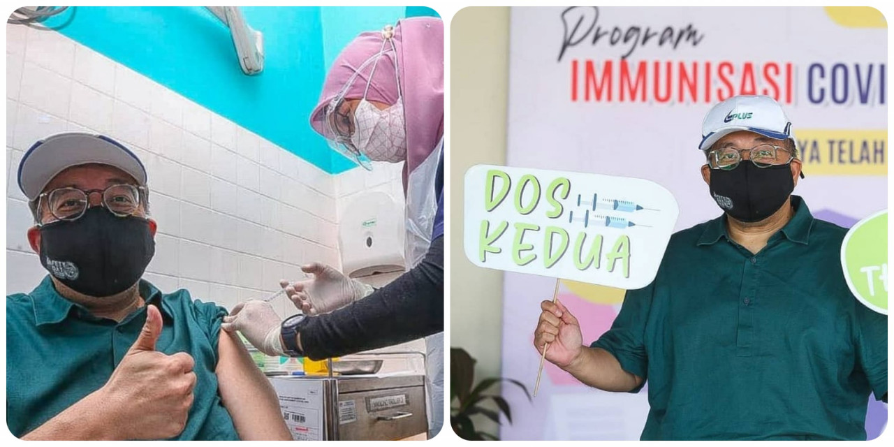 Syed Idid completing his vaccination dosage. – Pic courtesy of Syed Mohammed Idid