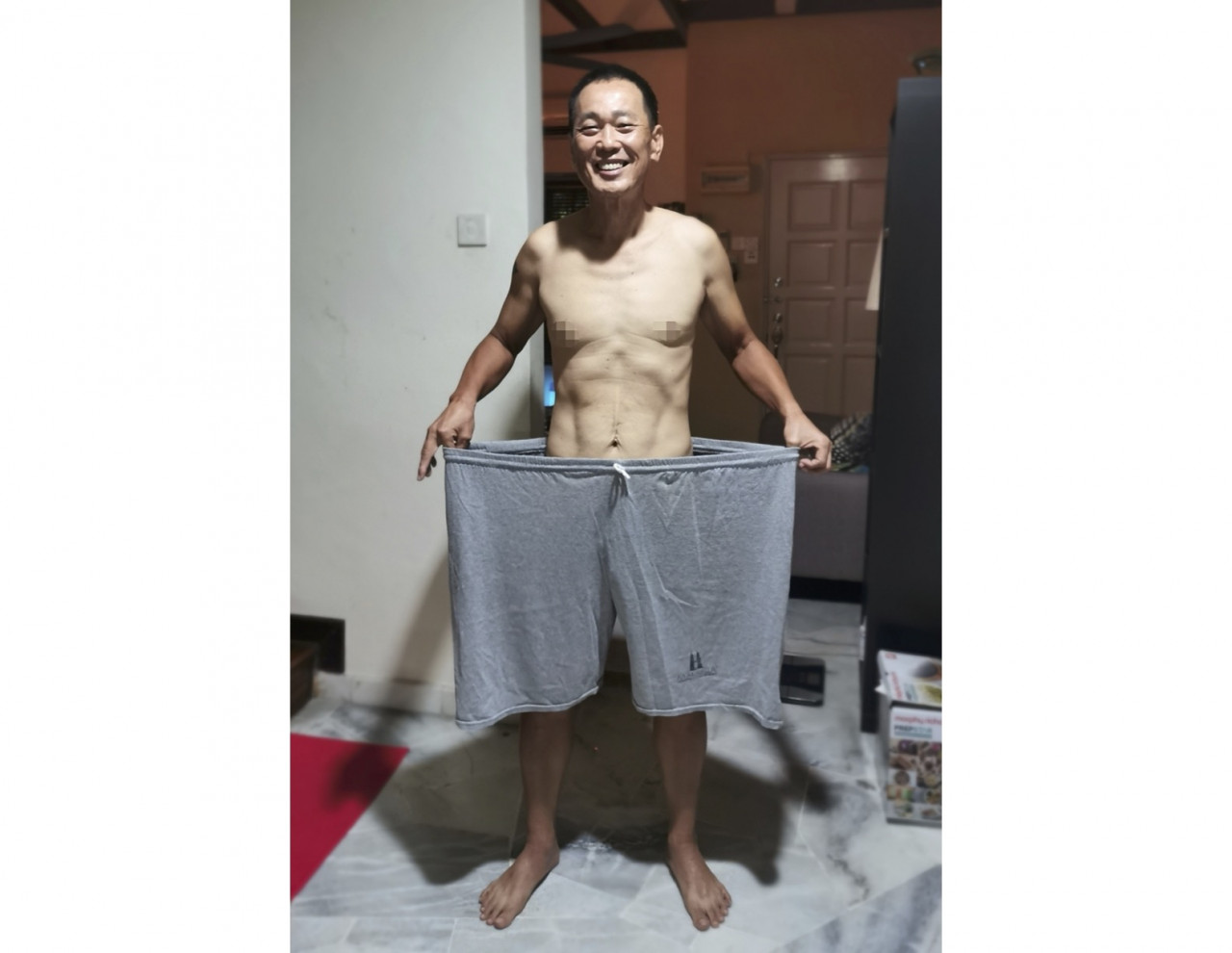 Ng in an old pair of pants. – Pic courtesy of Richard Ng