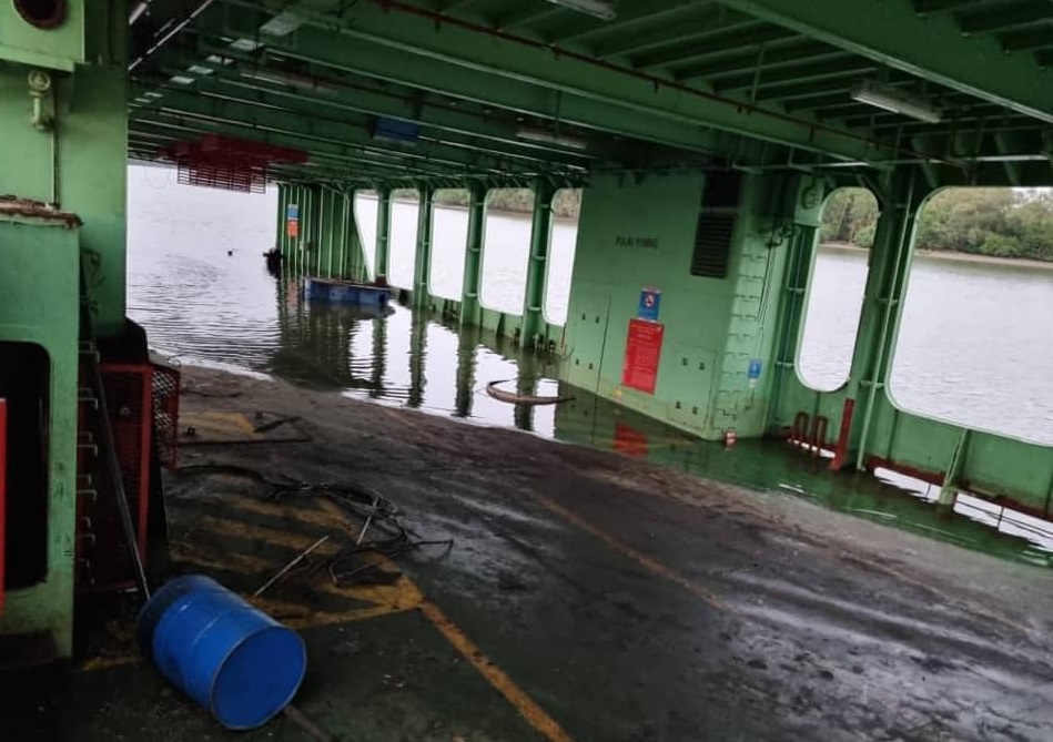 A view on board the Pulau Pinang ferry, which has been left to rot in the Sg Prai dockyard. – Lim Guan Eng Facebook pic, June 6, 2021