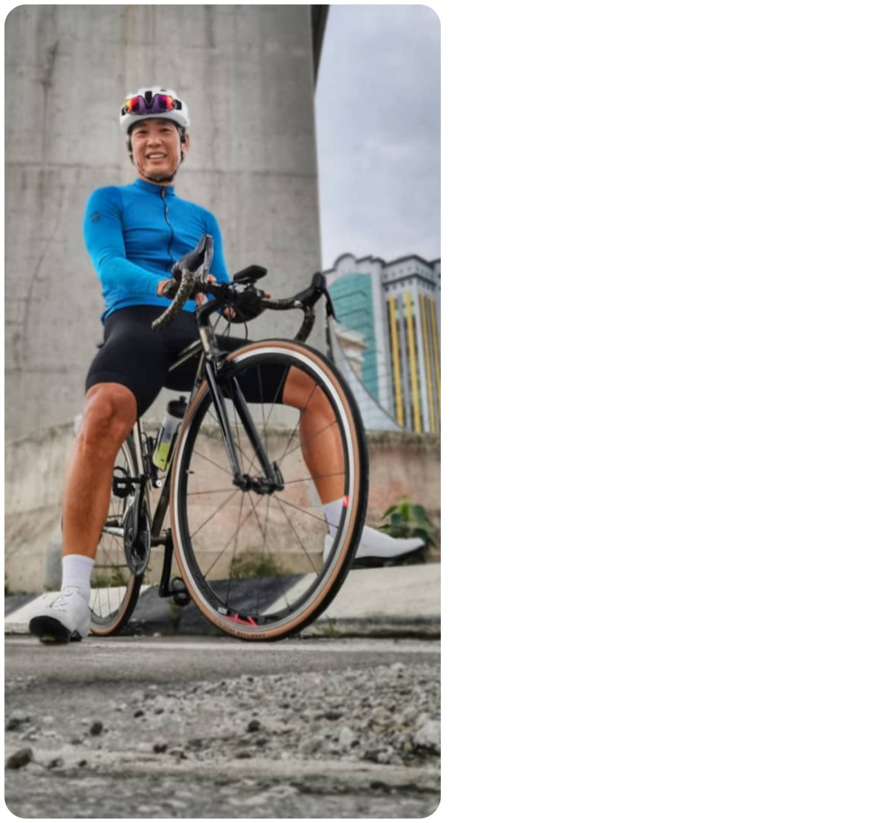 It would not be a stretch to say that Ng was motivated by lycra. – Pic courtesy of Richard Ng