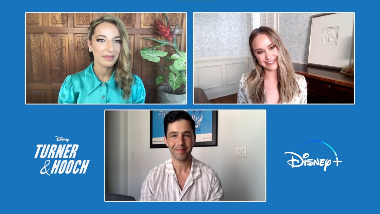 Turner & Hooch stars (clockwise from top left) Vanessa Langies, Becca Tobin and Josh Peck. — Pic courtesy of ©Disney, All Rights Reserved
