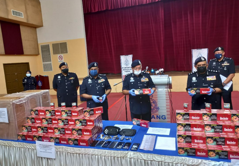 18.5 mil smuggled ciggies seized in Penang, 5 detained