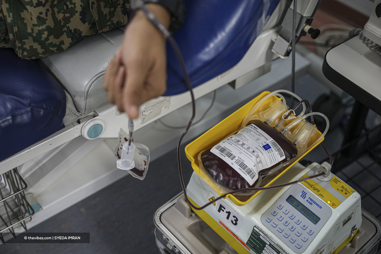 A single blood donation can save three lives. – SYEDA IMRAN/The Vibes pic, June 14, 2021
