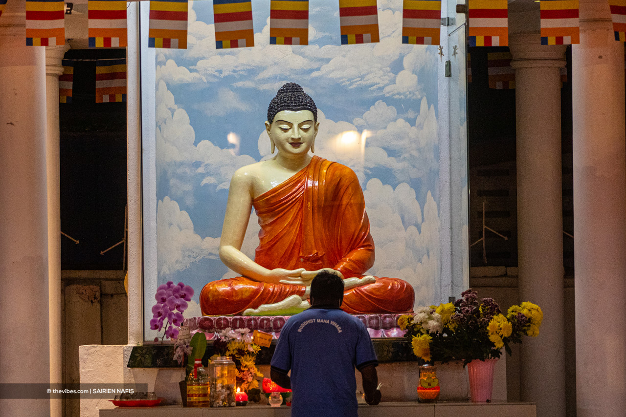 A Buddha statue seen at Buddhist Maha Vihara. – The Vibes pic, May 26, 2021