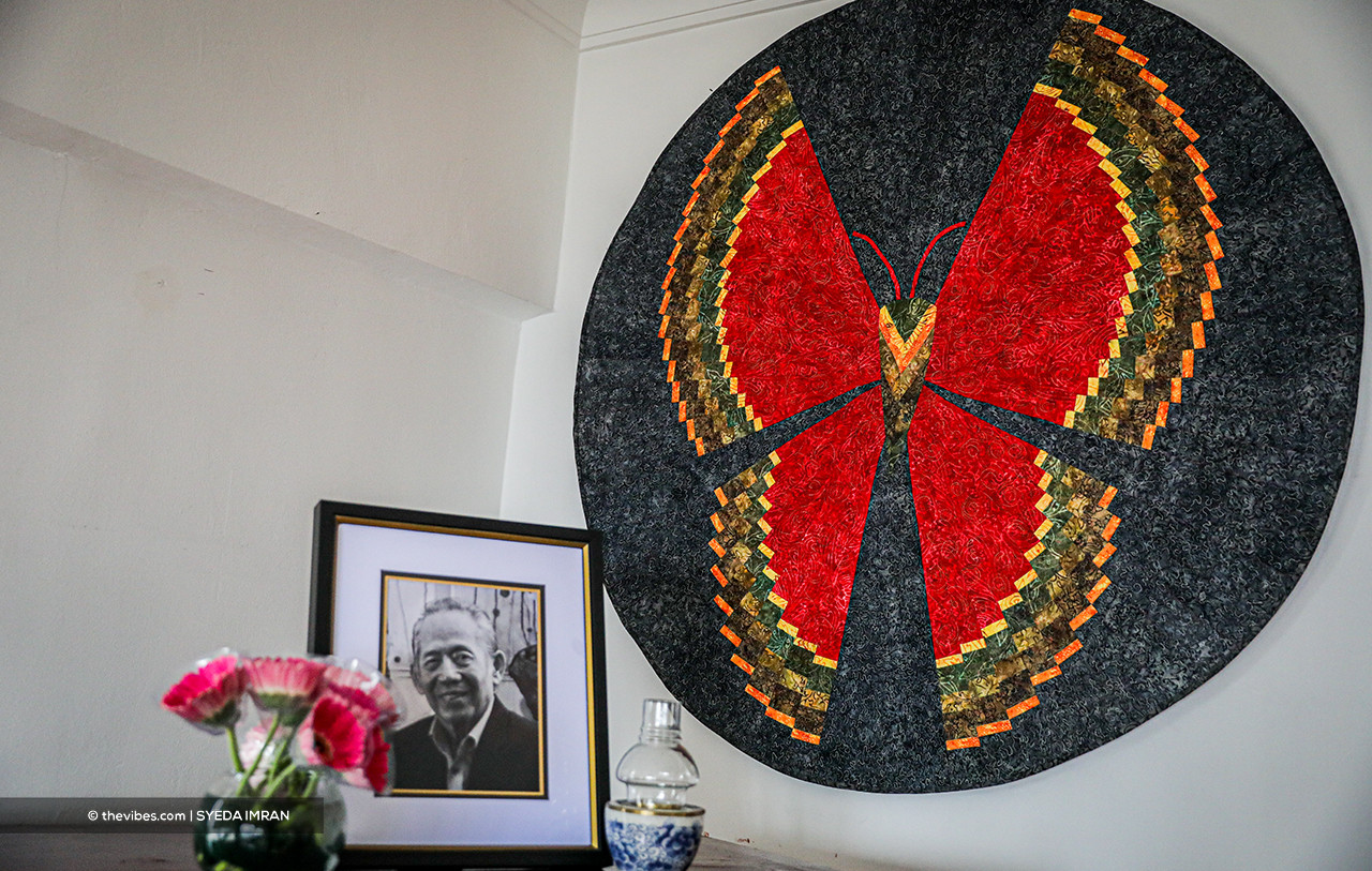 A butterfly motif quilt stands out in the sitting room. – SYEDA IMRAN/The Vibes pic