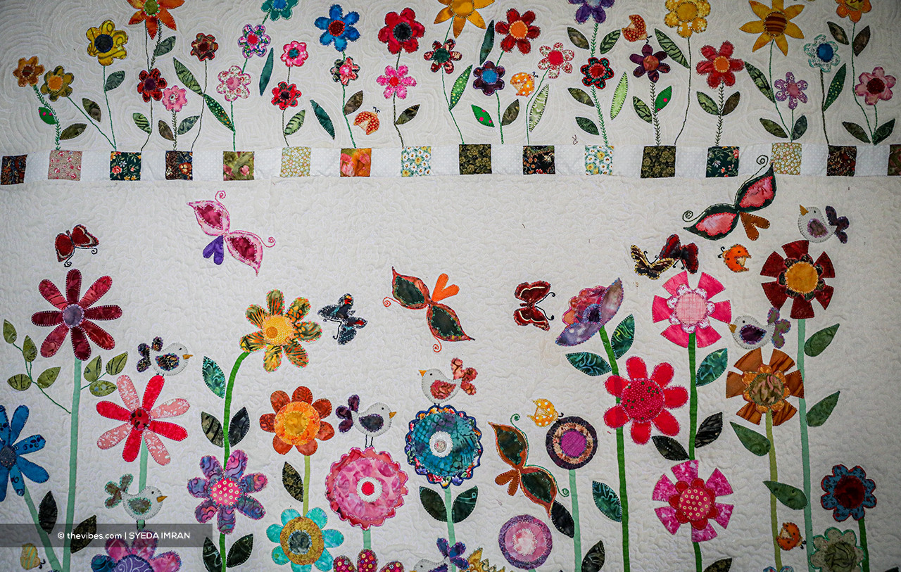 A garden of flowers design that Rathi chose from one of her many books. – SYEDA IMRAN/The Vibes pic