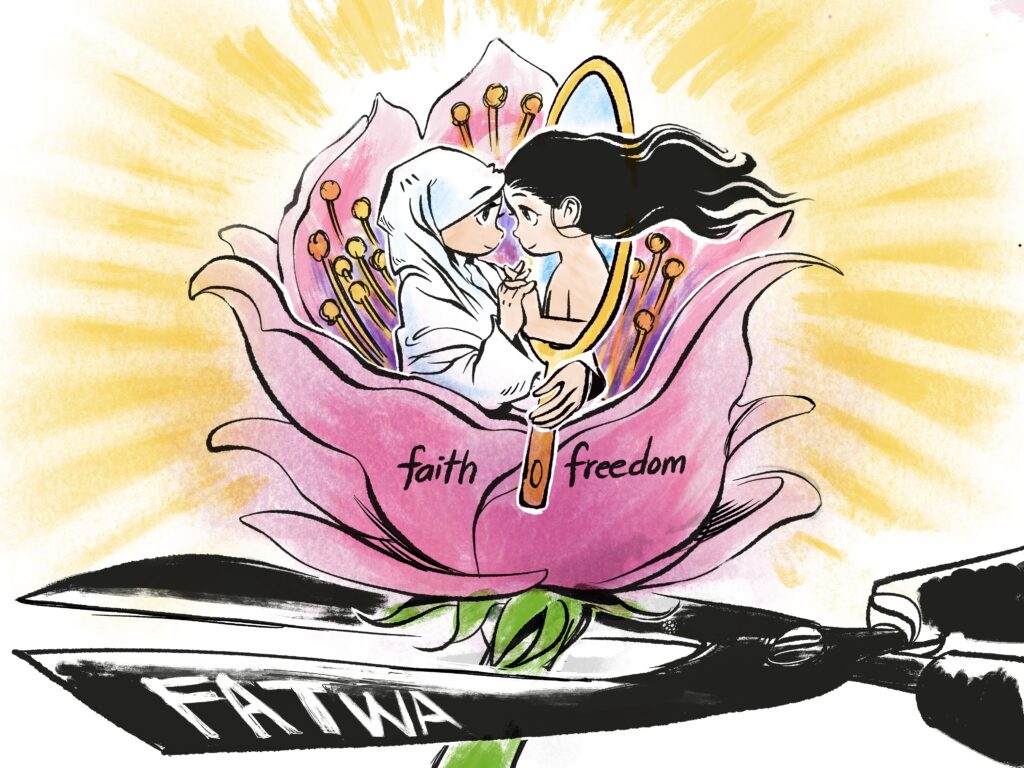 Cartoon by Sarah Joan. – Pic courtesy of Asean Human Rights Cartoon Exhibition