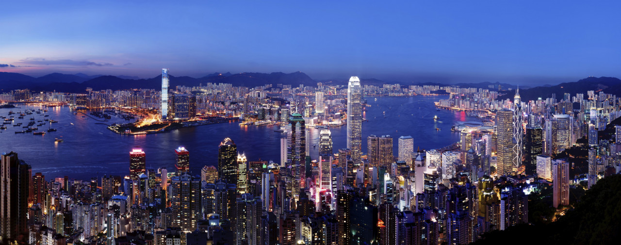 Hong Kong Skyline at night. – Pic courtesy of Shila Amzah