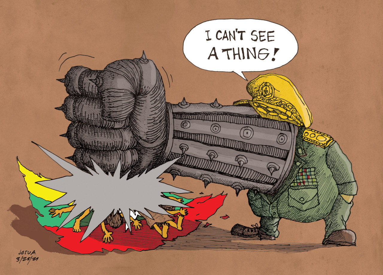 Submission by Josua Cabrera (Philippines). – Pic courtesy of Asean Human Rights Cartoon Exhibition 
