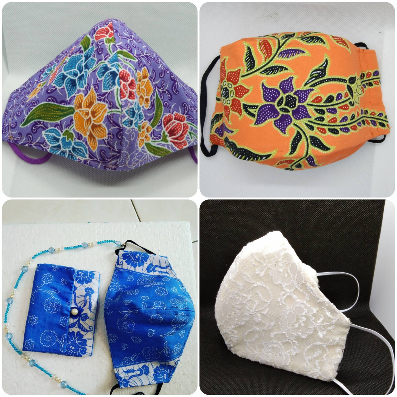 The various types of masks made by Sim. – Facebook pix