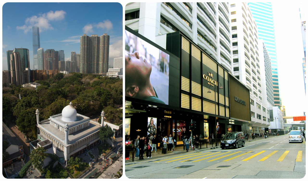 Kowloon Masjid and Tsim Sha Tsui shopping district. – Pic courtesy of Kowloon Masjid & Shila Amzah