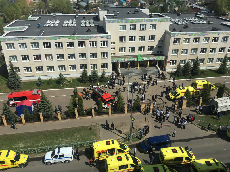Putin calls for gun control review after 7 die in school shooting