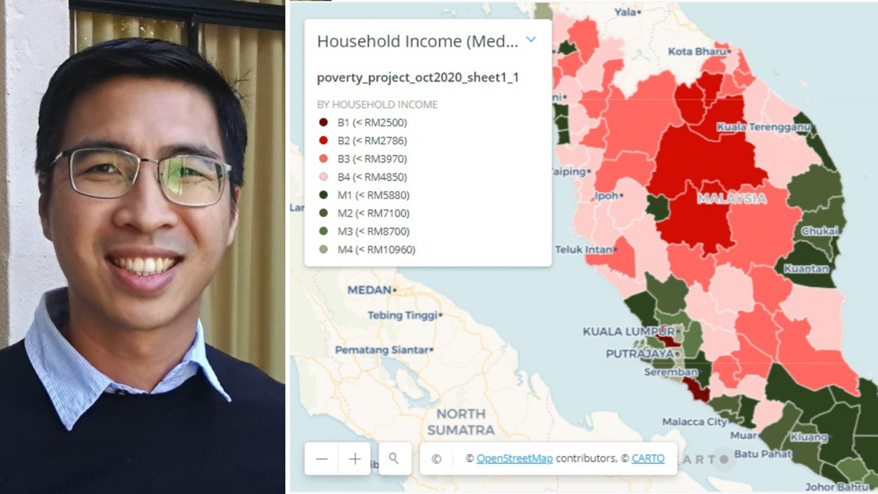 Wiki Impact co-founder Terence Ooi. The Wiki Impact team relies on government reports and updates data gathered for the poverty map based on the latest information. – Pic courtesy of Terence Ooi