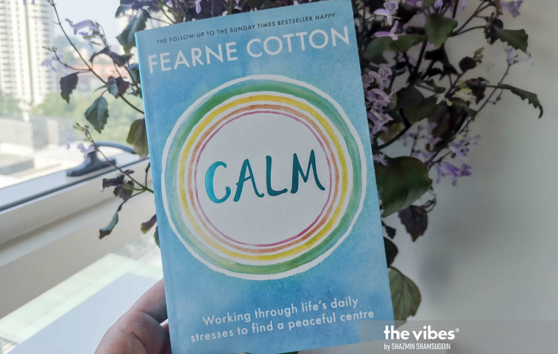Light reads: 'Calm: Working through life’s daily stresses to find a peaceful centre'