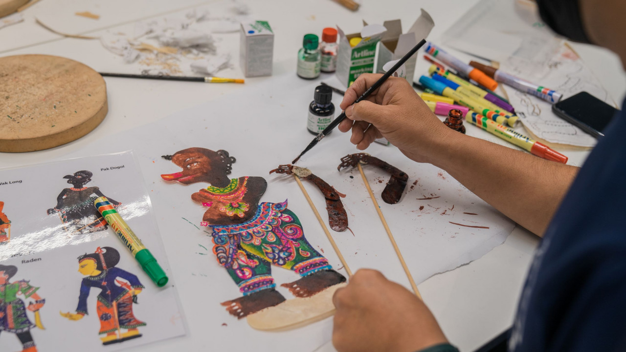 Fusion Wayang Kulit puppet making workshop. – Pic courtesy of GMBB
