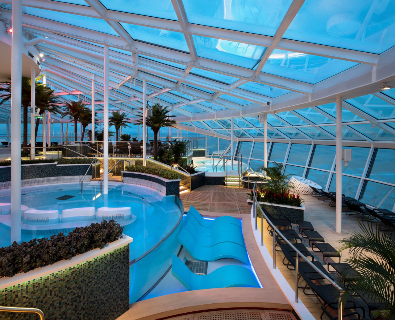 The Solarium, a more quiet and calm adults only space.