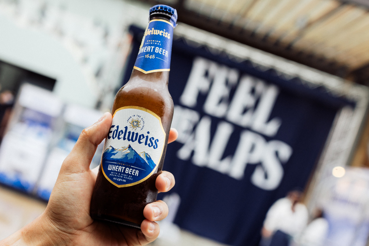 There were ice-cold bottles of Edelweiss aplenty at this week’s launch event. – Pic courtesy of Edelweiss