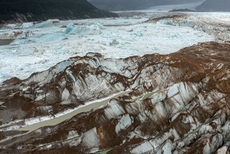 Aerial view of a glacier on the edge of Campos de Hielo Norte, southern Chile. – AFP pic