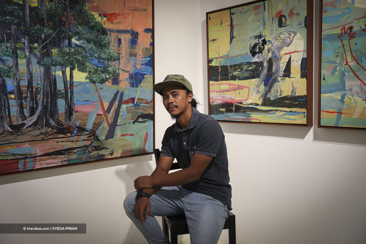 26-year-old Isa Ishak photographed at his first solo exhibition. – SYEDA IMRAN/The Vibes pic