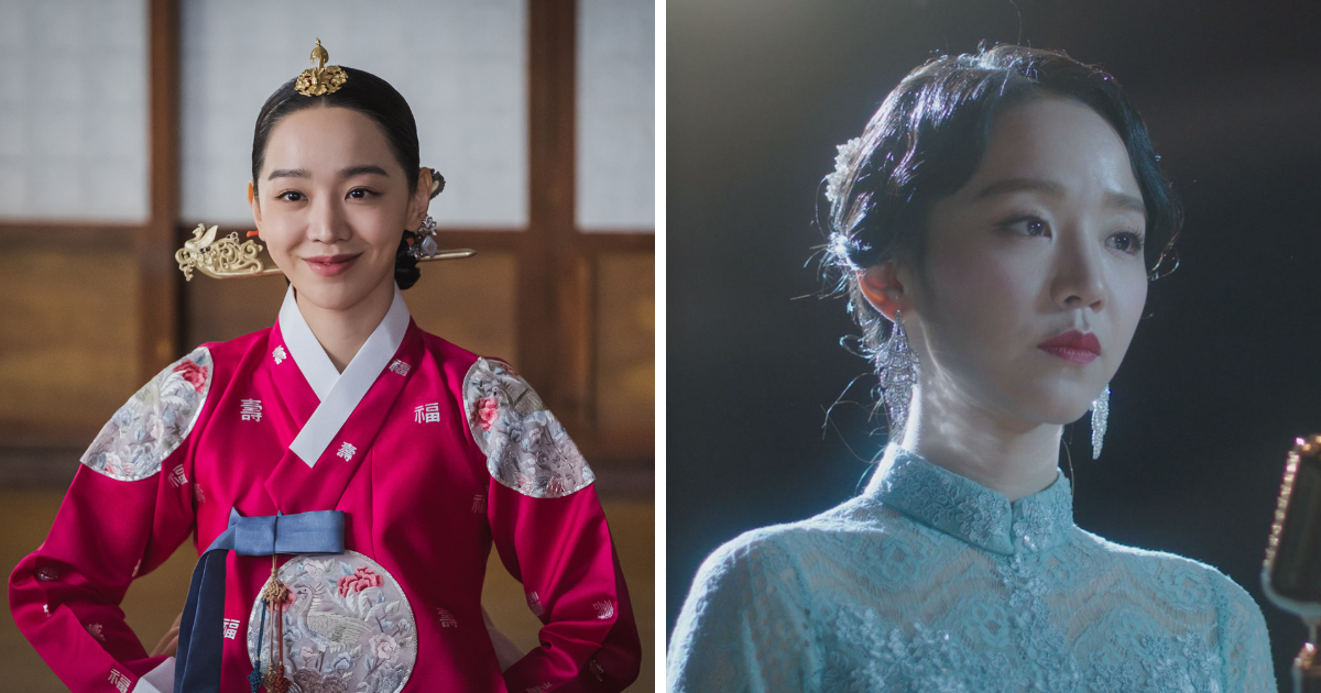 Shin Hae-sun in Mr. Queen (L) and Hymn of Death (R). – Pics courtesy of Netflix