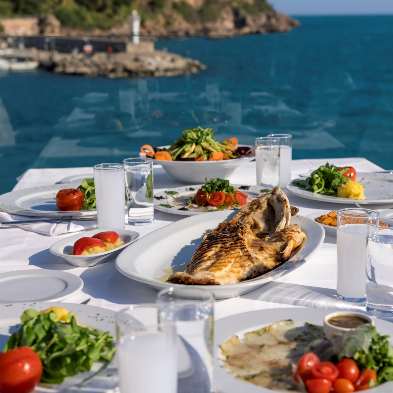 An overview of a seafood dinner one can find in Istanbul. – Türkiye Tourism Promotion and Development Agency