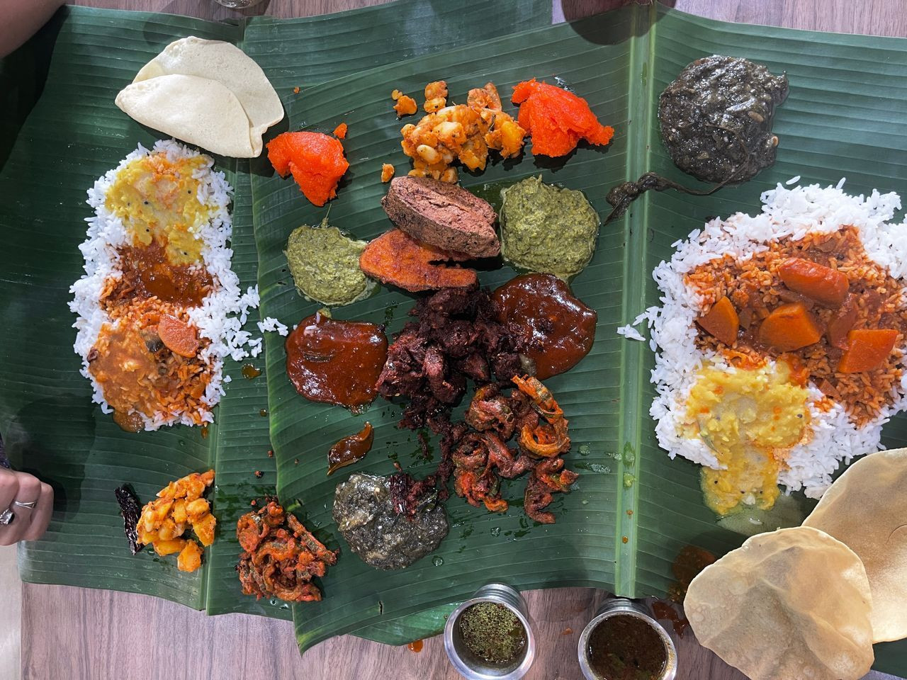 Bindhu serves a 10 dish thali set at a reasonable price. – Pic by Kalash Kumar