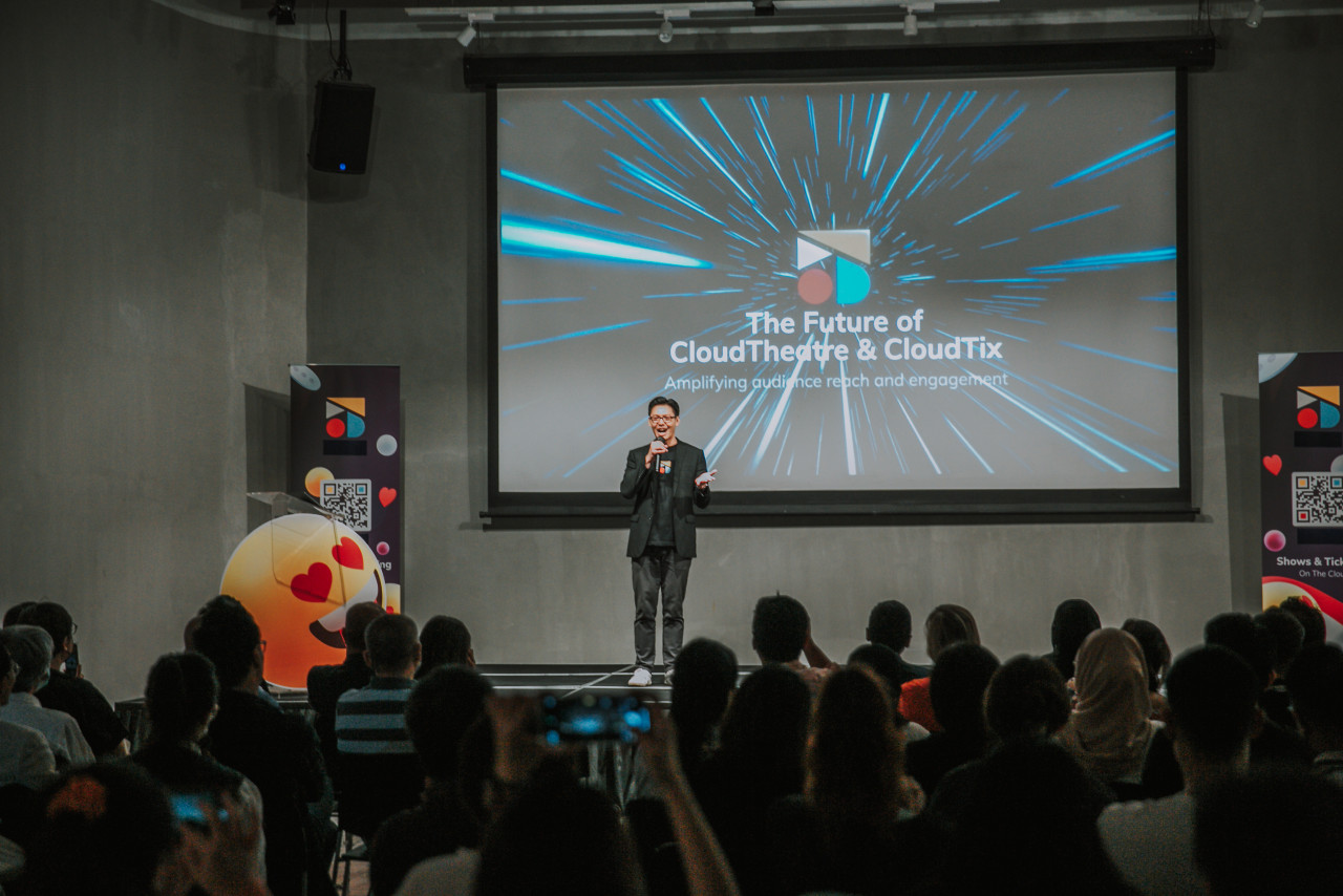 Dennis Lee, co-founder and managing director of CloudJoi, speaks during the launch event. – Pic courtesy of CloudJoi