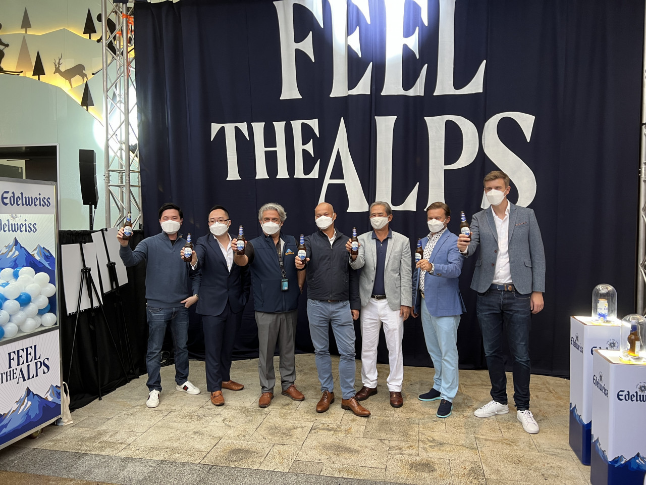 (From left) Tan Koon Lin, Thaddeus Huang, Datuk Edward Holloway, Roland Bala, David Lau, Vasily Baranov, Pablo Chabot. – Haikal Fernandez pic