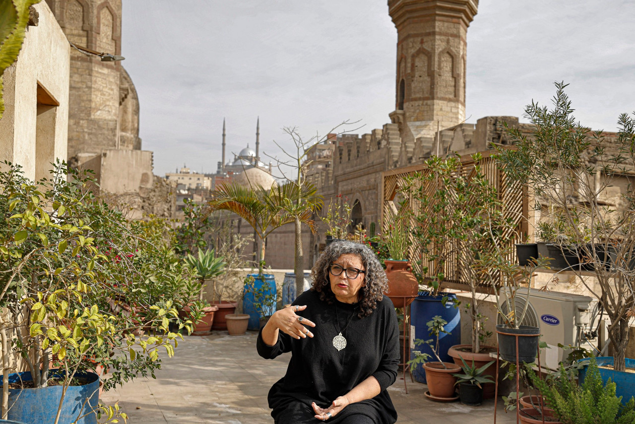 Egyptian architect and heritage management expert May al-Ibrashy speaks during an interview in Cairo. – AFP pic