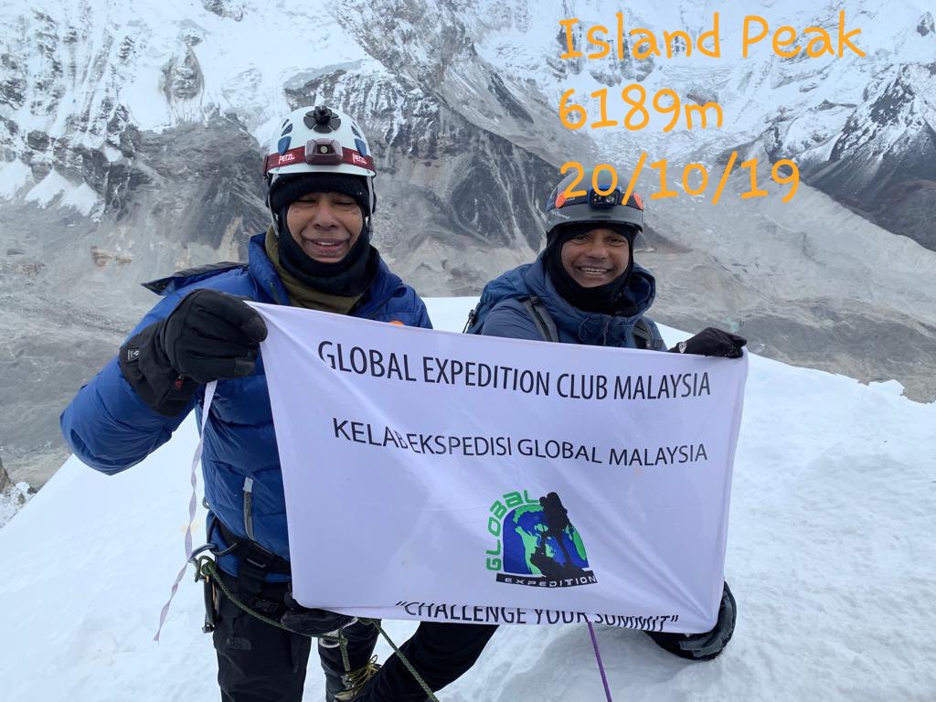 Elango has had an extensive career climbing mountains just within the last few years. – Bernama Twitter pic